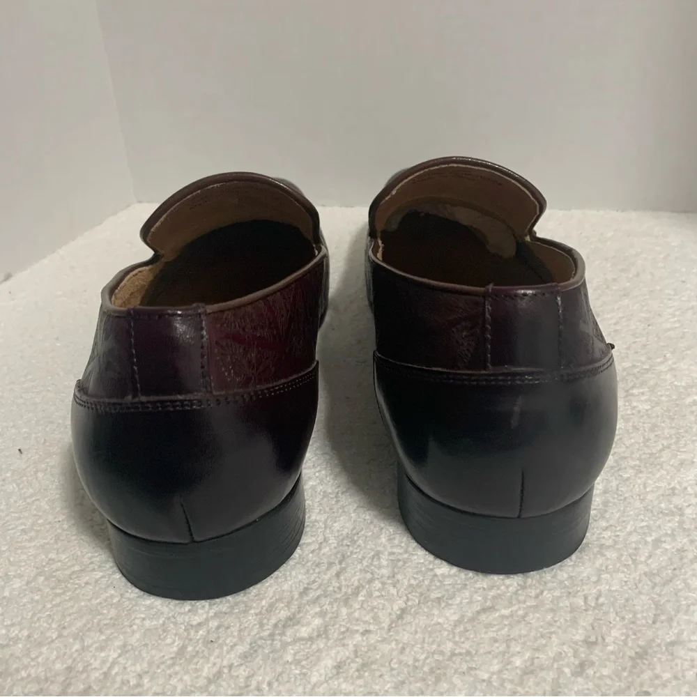 Steven Land purple men's dress shoes Leather‎ size 10M